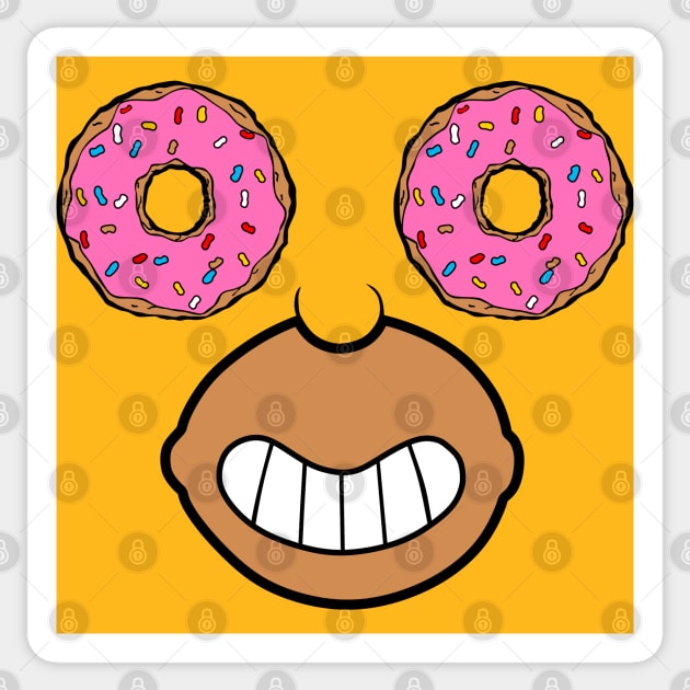 Donut face Sticker by inkonfiremx